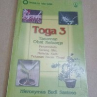 Toga 3 : Tanaman Obat Keluarga