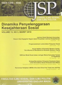 Jurnal Ilmu Sosial dan Ilmu Politik